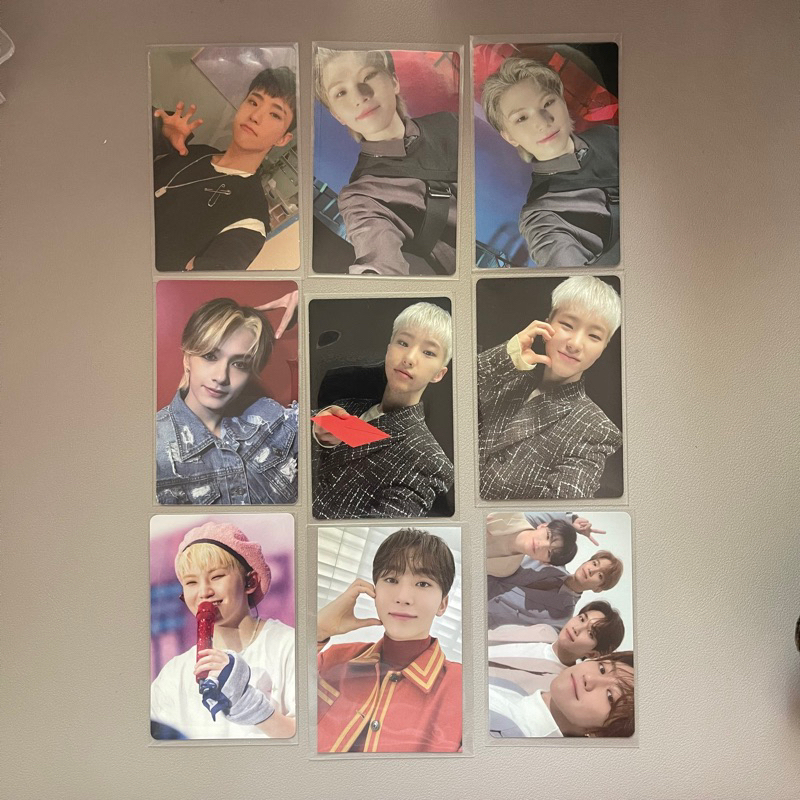 [READY] OFFICIAL SEVENTEEN PHOTOCARDS HOSHI JUN WOOZI HANABI FANMEETING FACE THE SUN ATTACCA CARAT V