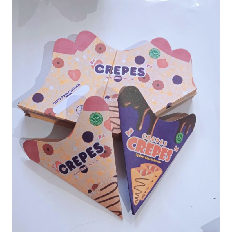 

Kertas Crepes / Wadah Crepes 1 Pack 4 Gambar