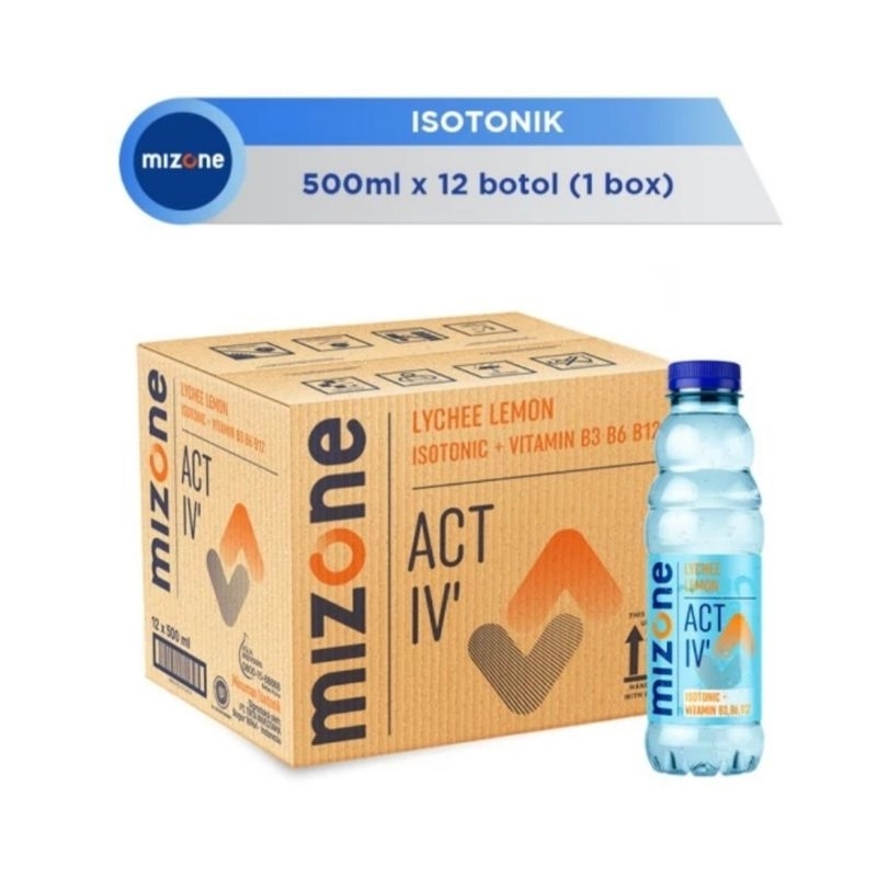 

Mizone Isotonic Activ Lychee Lemon 500 ml 1 Dus