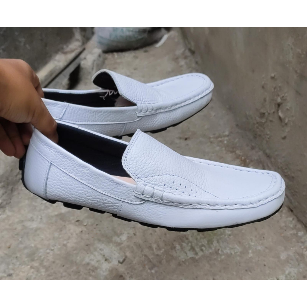 Sepatu Kasual Slip On Putih Pantofel Pria Pantofel Hitam Pria Sepatu Pantofel Pria Sepatu Kulit Kerj