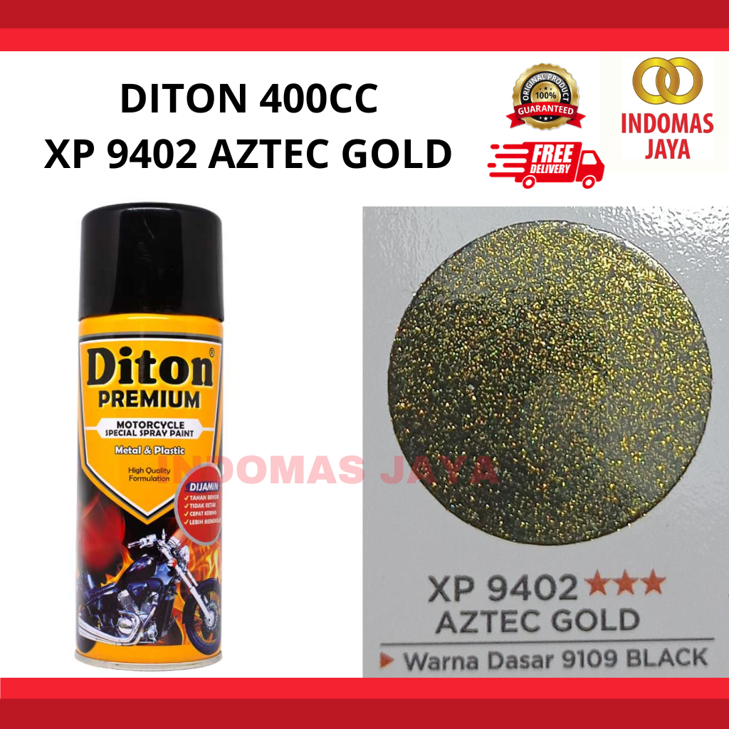 Diton Premium Xiralic Xp9402 Aztec Gold | Pylox Cat Semprot Pilok Motor Pilox Ditton Xirallic Xirali