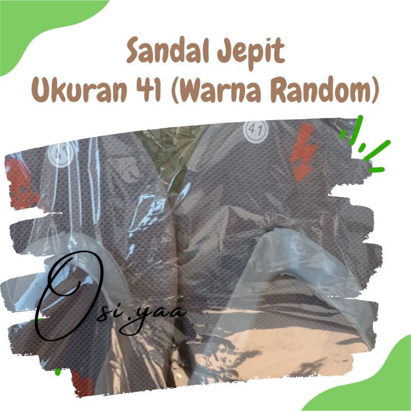 

Sandal Jepit Ukuran 41 (Warna Random)