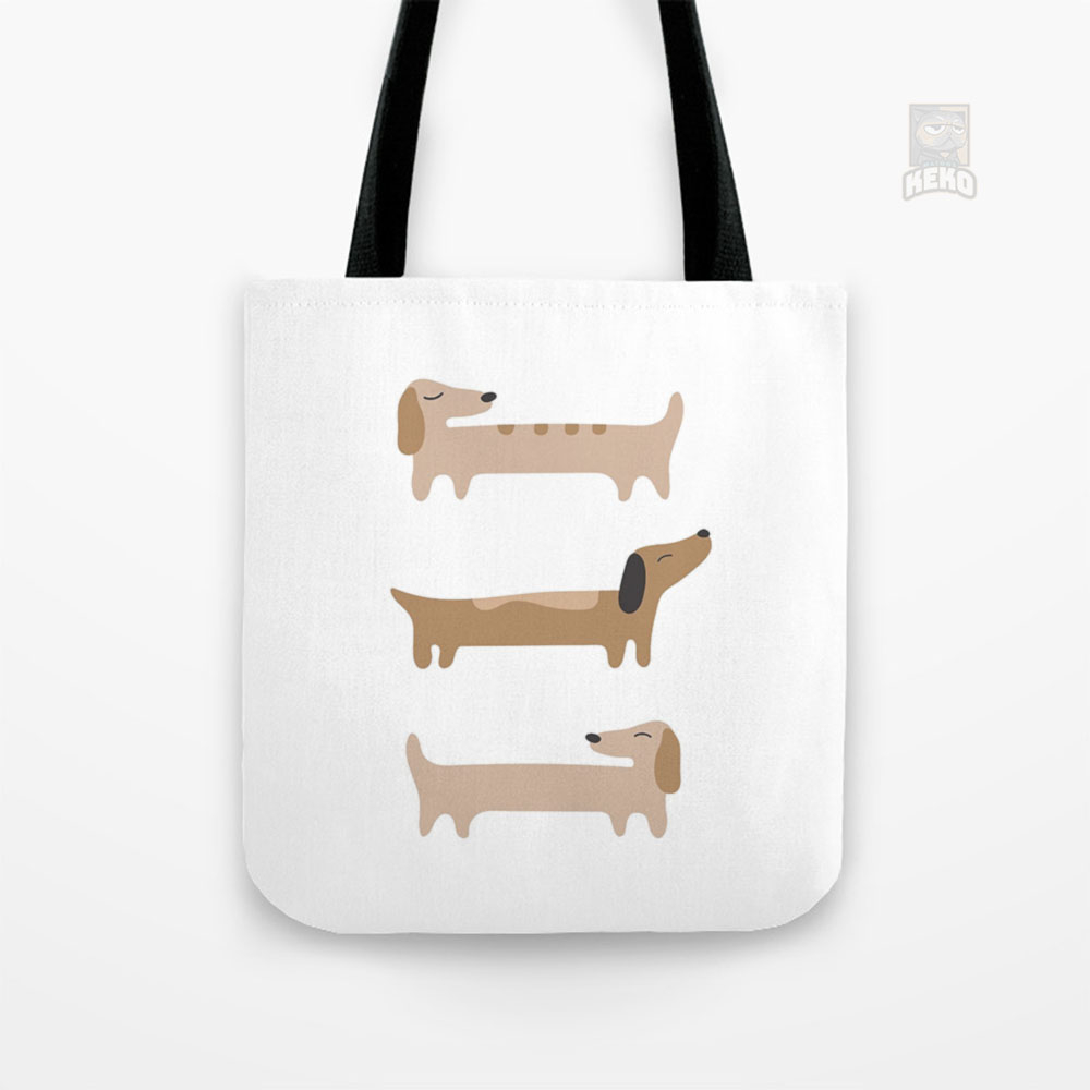 Home Decor  Dachshund Tote Bag Kanvas