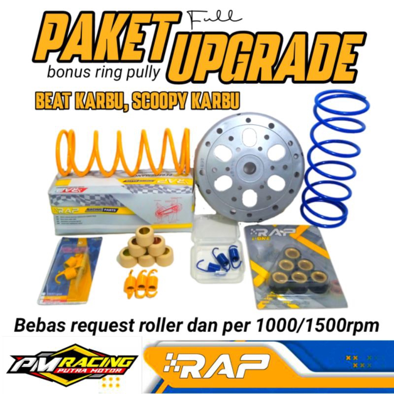PAKET UPGRADE CVT BEAT KARBU, SCOOPY KARBU
