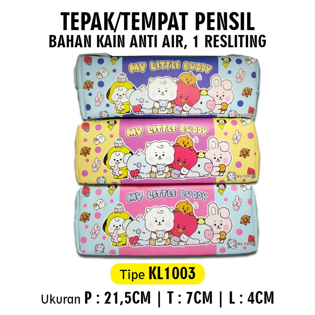 

Kotak Pensil Resleting / Kotak Pensil Pouch / Karakter KARTUN Kl1003
