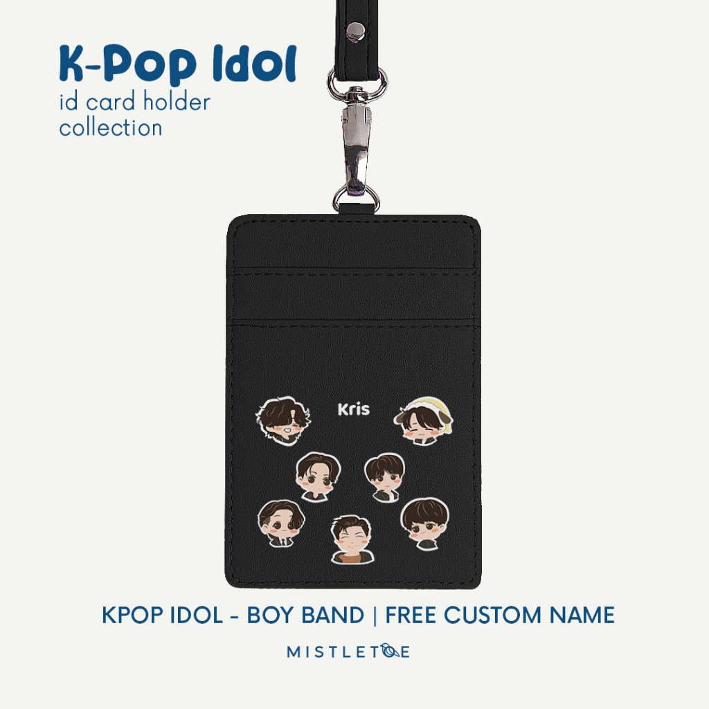 

K-Pop Idol Custom ID Card Holder - Lanyard - Name Tag