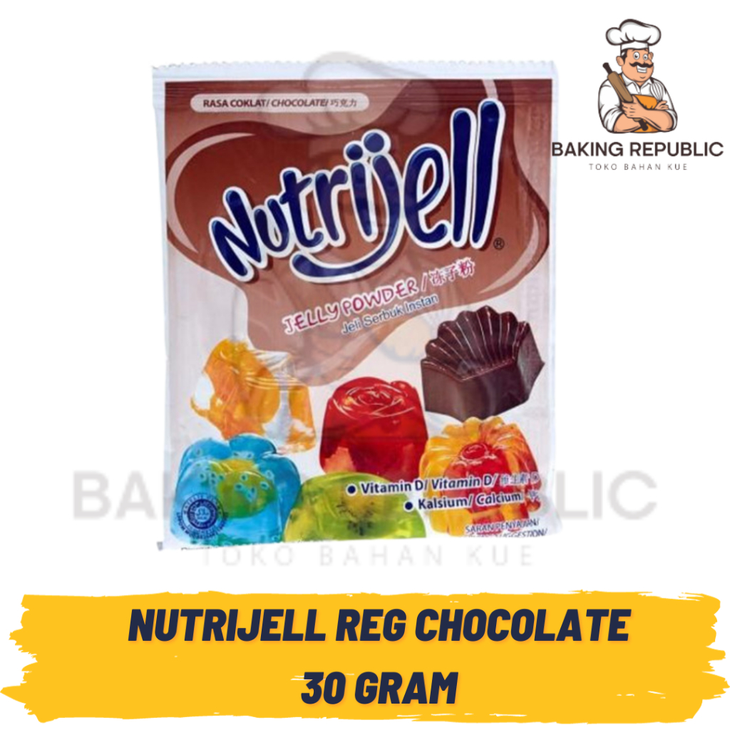 

NUTRIJELL REGULAR CHOCOLATE | AGAR AGAR COKLAT | 30 GRAM