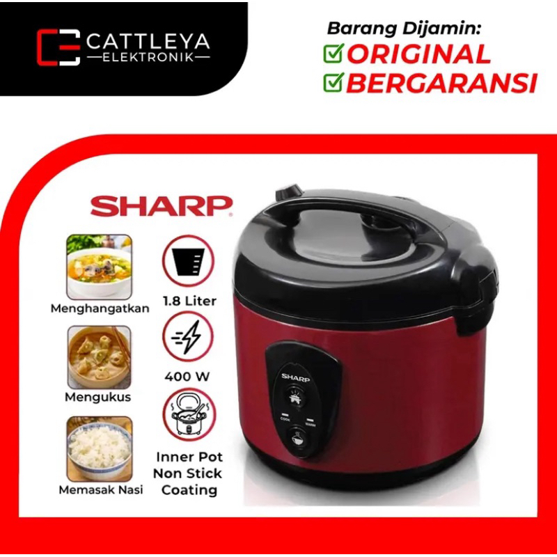 SHARP RICE COOKER / MAGIC COM KSN18MG / KSN18 MG / KSN 18MG (1,8 LITER) 100% ORI