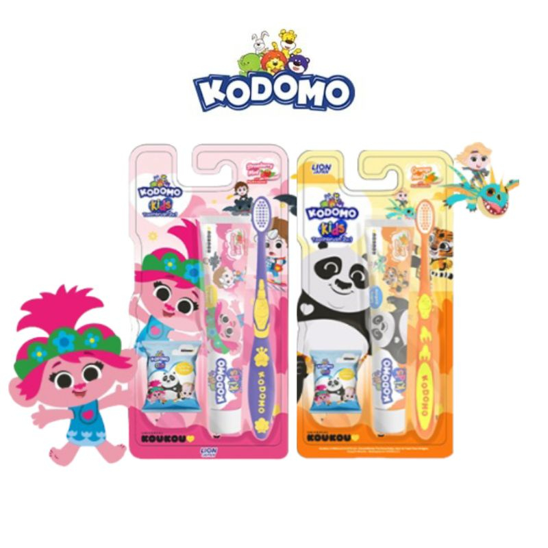 Paket Pasta Gigi Odol + Sikat Gigi Anak KODOMO KIDS 6+ Hadiah Menarik