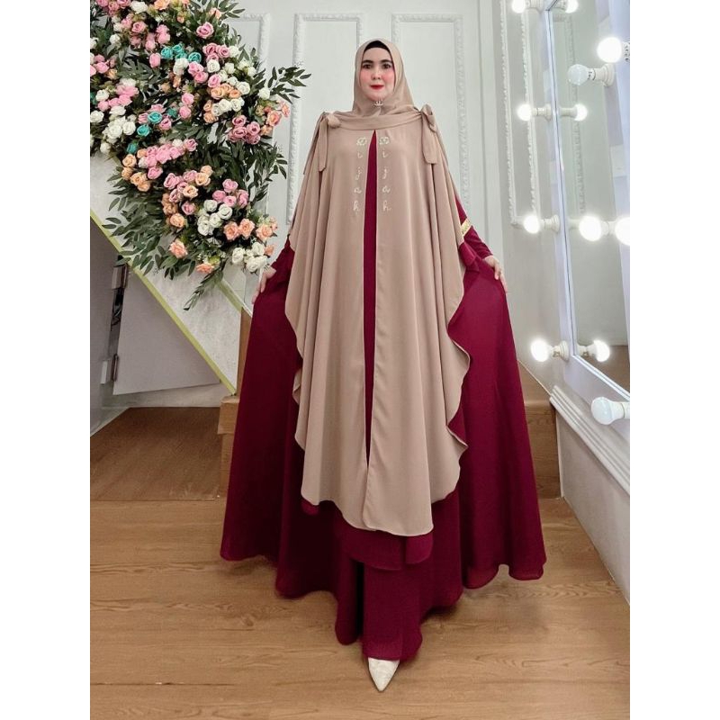 Jubah Set Khimar Hoodie by Dijah