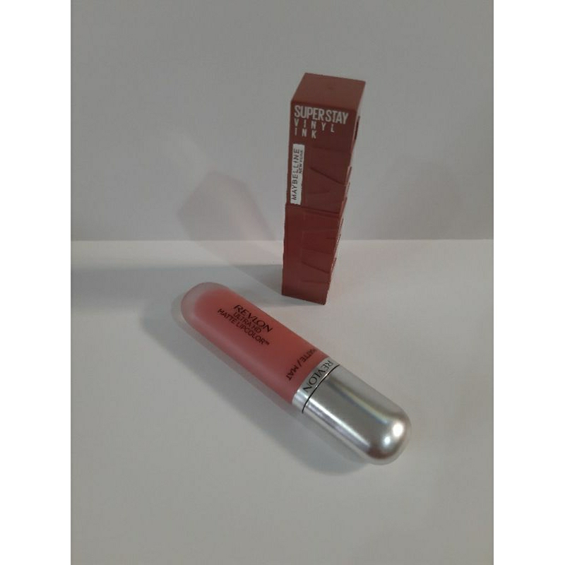 Preloved like NEW Maybelline superstay vinyl ink original no 35 Cheeky (Best seller shade) bonus Rev