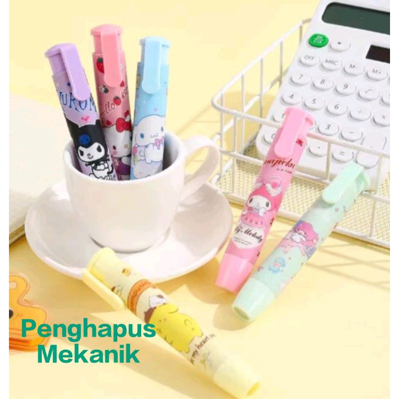 

HEAVENLY | 1 SET PENGHAPUS MEKANIK / PENGHAPUS PENSIL / SET PRESS THE ERASER MOTIF CUTE