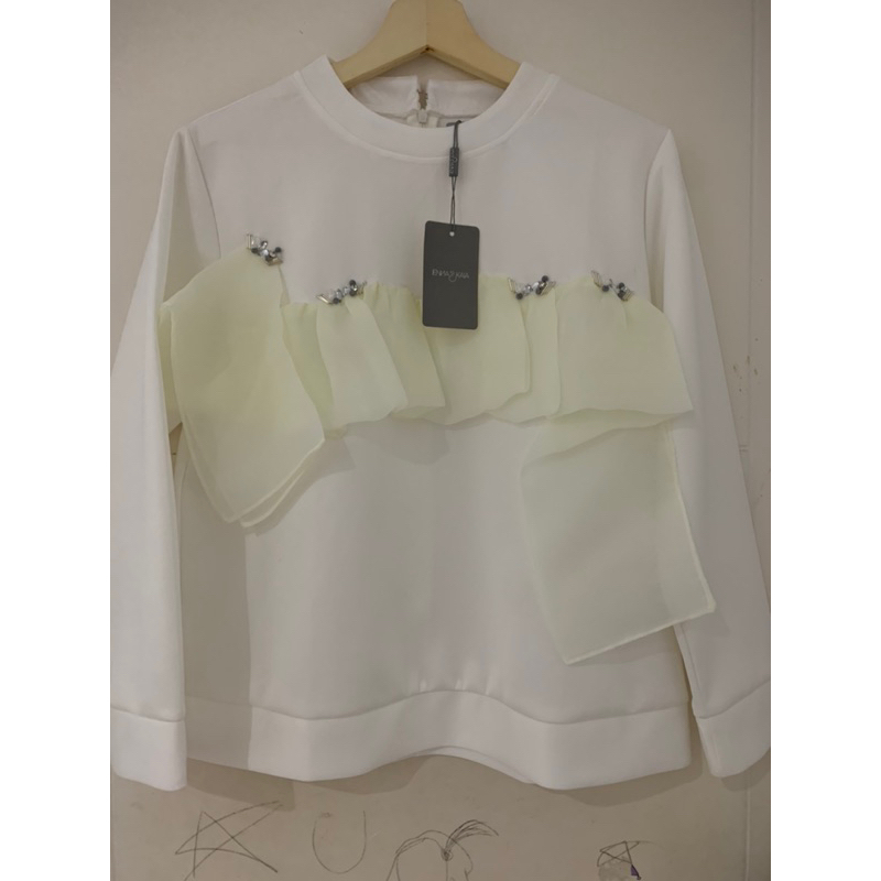 Jenna&Kaia Hafly Top White