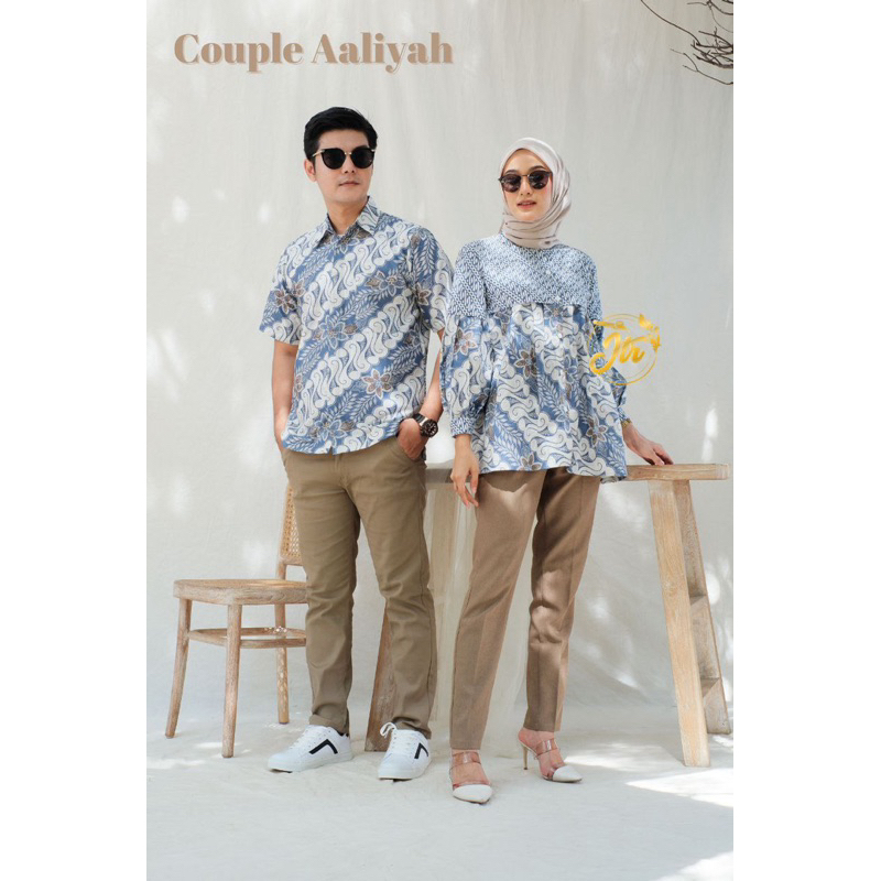 SET COUPLE AALIYAH BLOUSE BATIK & HEM BATIK