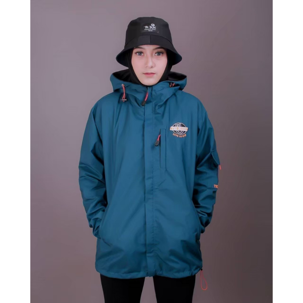 Jaket Parasut Unisex Pria Wanita Outdoor Tactical Windbreaker Original The Bojiel