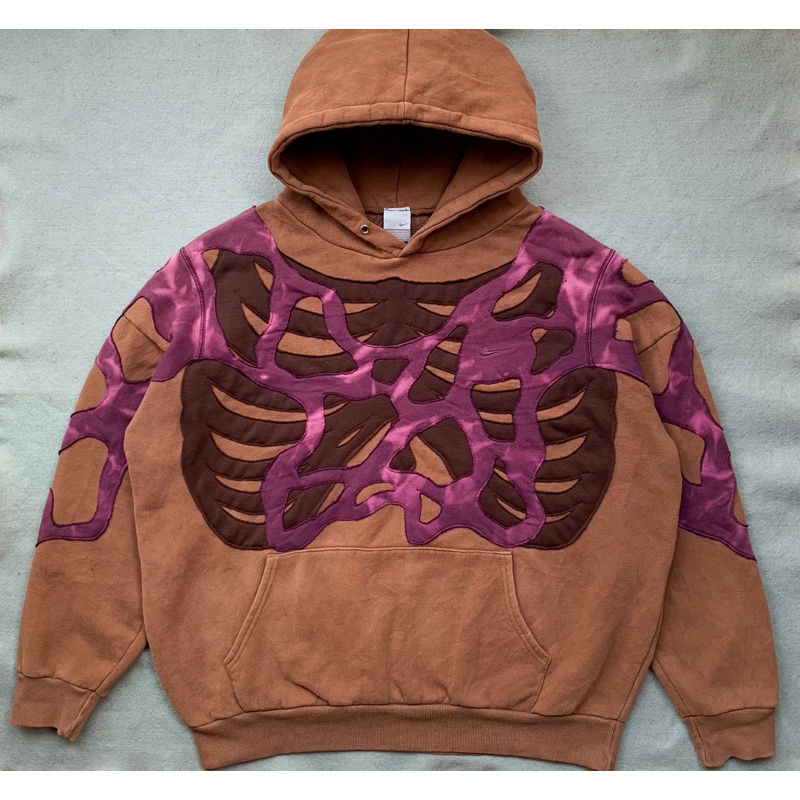 rework hoodie nike tonal y2k tiedye bubble&bone