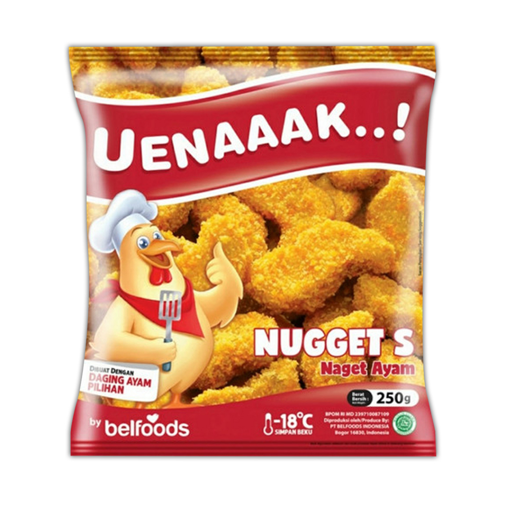 

BELFOODS Uenak Nugget S (Tahan suhu ruangan 3hari)