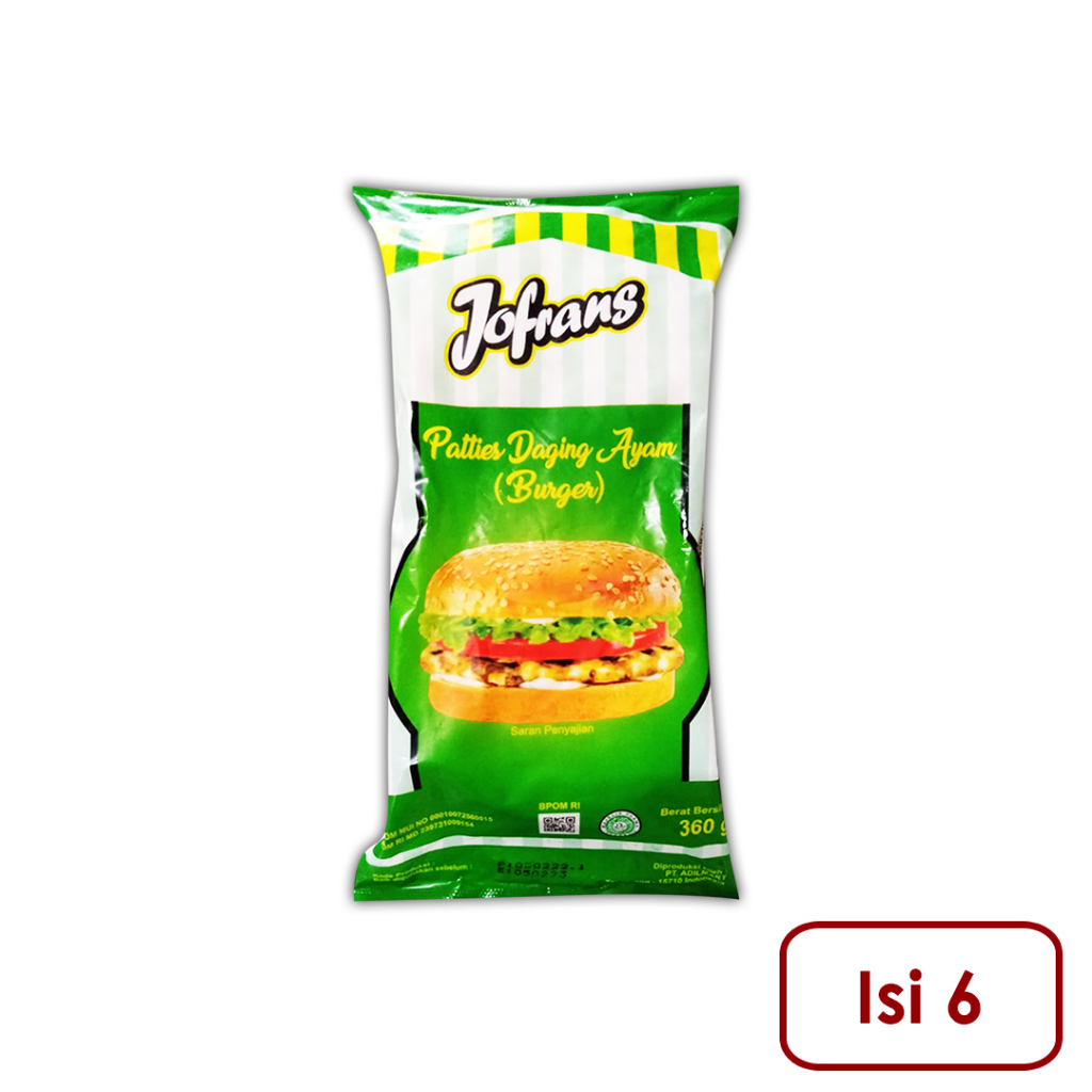 

JOFRANS Patties Ayam Isi6 360gr