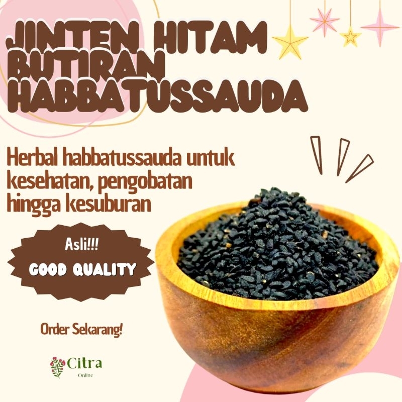 

HERBAL JINTEN JINTAN HITAM BIJI BUTIRAN SEED MURNI HABBATUSSAUDA HABBATUSAUDA 100 GRAM