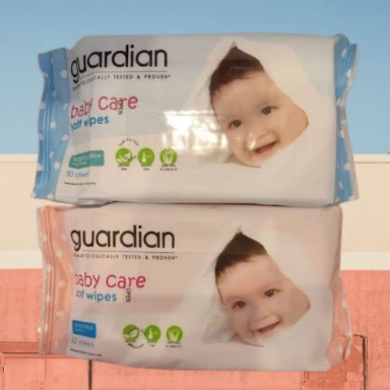Guardian Tissue Basah Bayi / Guardian Baby Wipes 50's