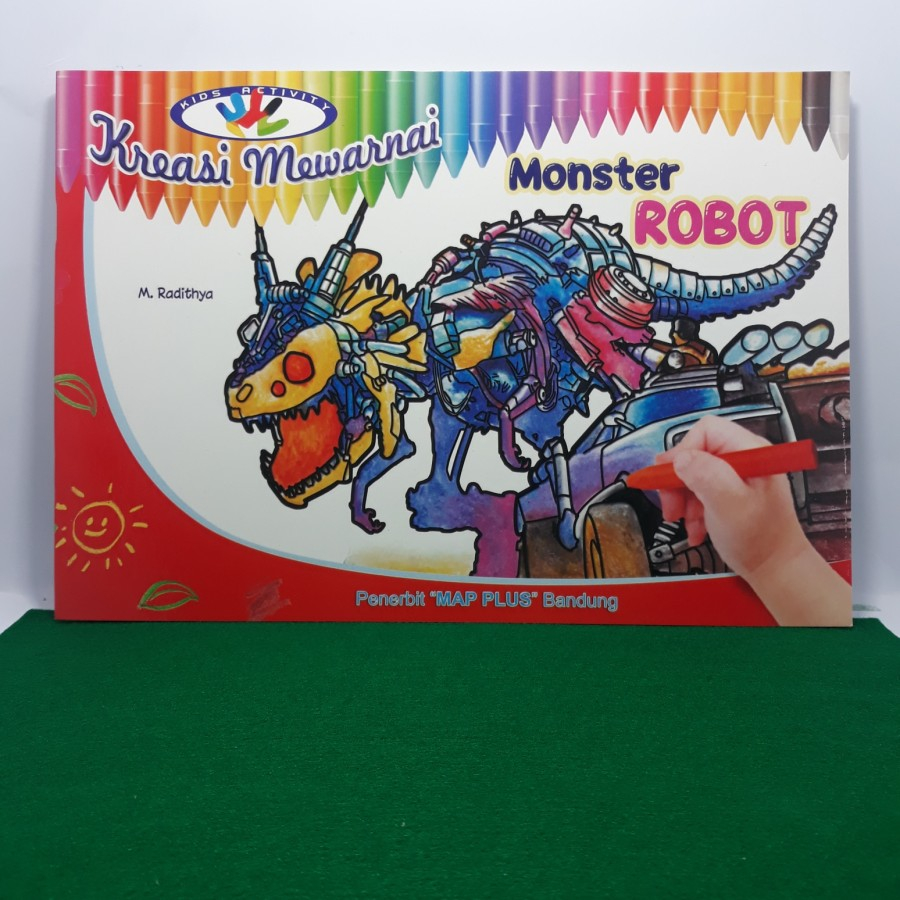 

BUKU Kreasi mewarnai monster ROBOT map plus BUKU ANAK