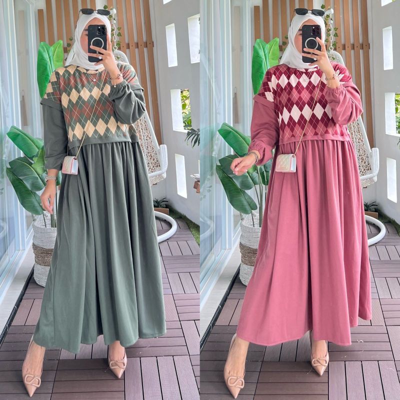 Gamis Kaos Knit Import PREMIUM TERBARU BEST SELLER