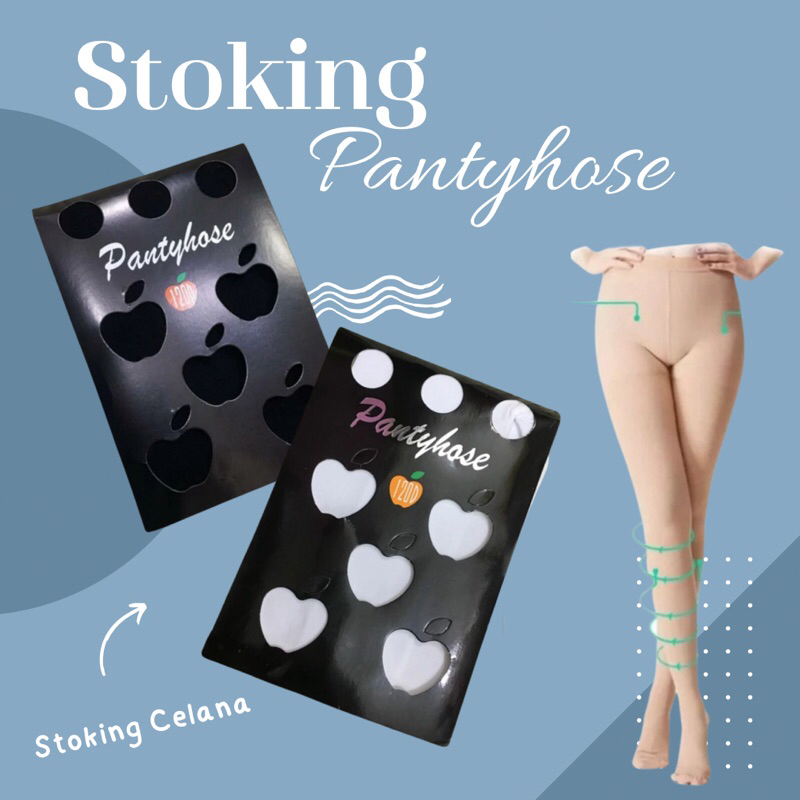 Stoking warna kulit celana hitam apple panty house tebal jumbo dewasa