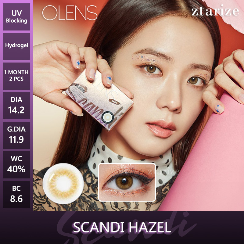 ztarize - Ready Stock - OLENS Scandi Hazel 1 Month Soft Contact Lens 1 Pair - OLENS x NEW JEANS Dani