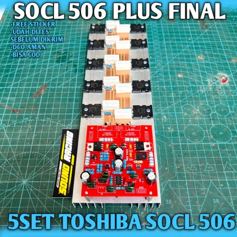 SOCL 506 PLUS FINAL TOSHIBA 5SET SIAP PAKAI TINGGAL PSU PENDINGIN 30CM