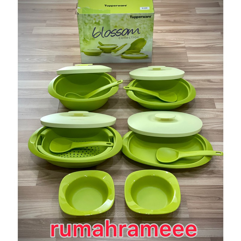 TUPPERWARE BLOSSOM SET HIJAU