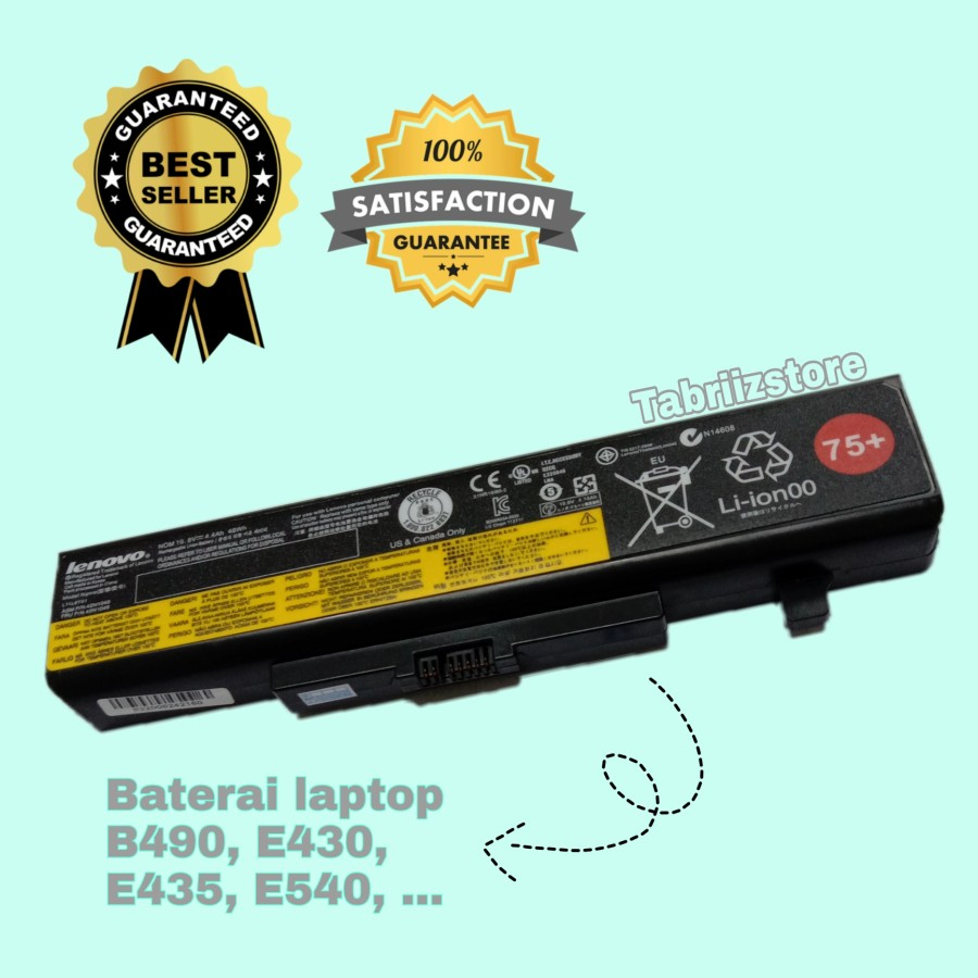 Baterai Laptop Lenovo B490 E430 E435 E530 E530C E531 E535 75+
