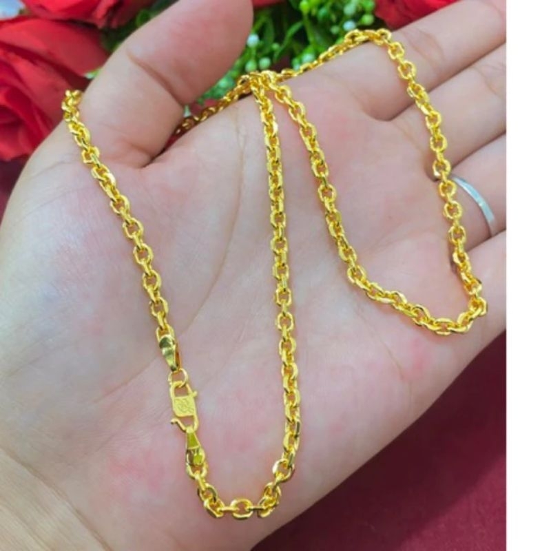 Kalung koin replika emas 24karat