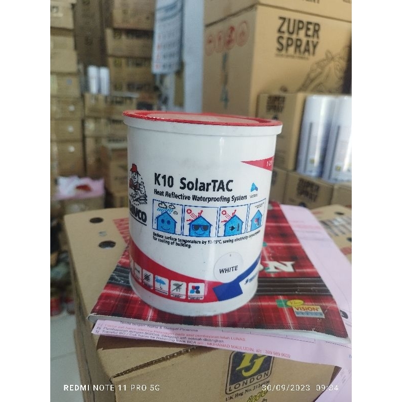 Cat pemantul anti panas genteng galvalum seng asbes Davco Solar TAC 1liter