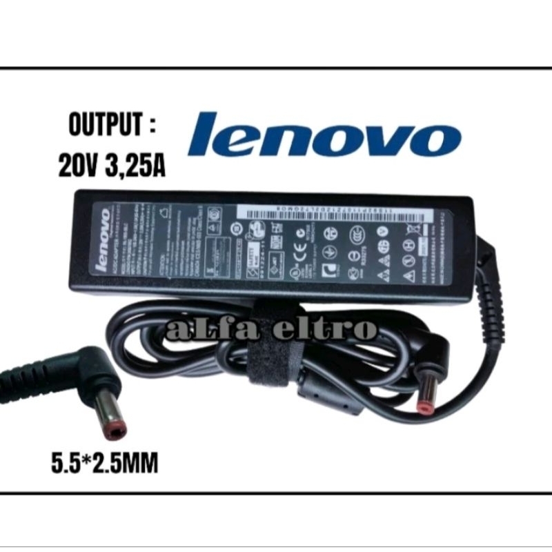 Adaptor charger lenovo  Thinkpad E46  G470 G460 G475 G480 G485 20V 4,5A  20v 3,25a 5,5*2,5MM ORIGINA