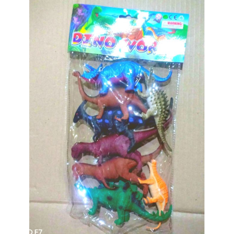 mainan hewan dinosaurus dari karet lentur