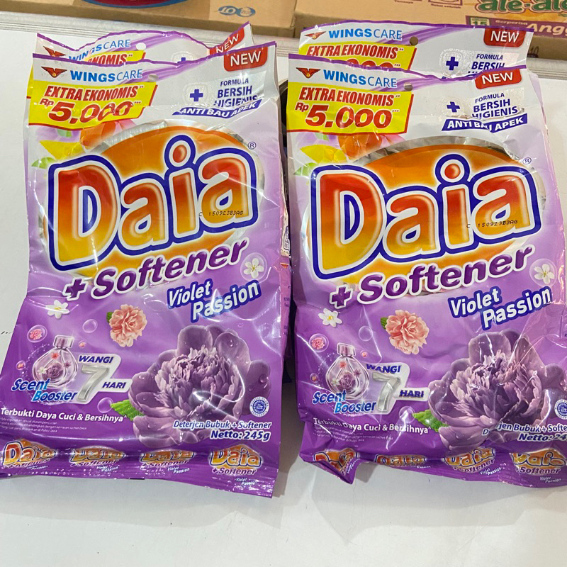 GROSIR SEMBAKO - Sabun Cuci Daia Softener Ungu Violet Passion 245gr
