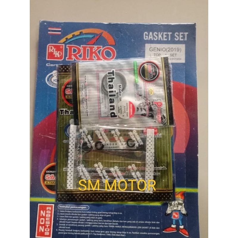 GASKET PAKING TOPSET HONDA GENIO BEAT NEW 2021 SCOOPY BARU 2021