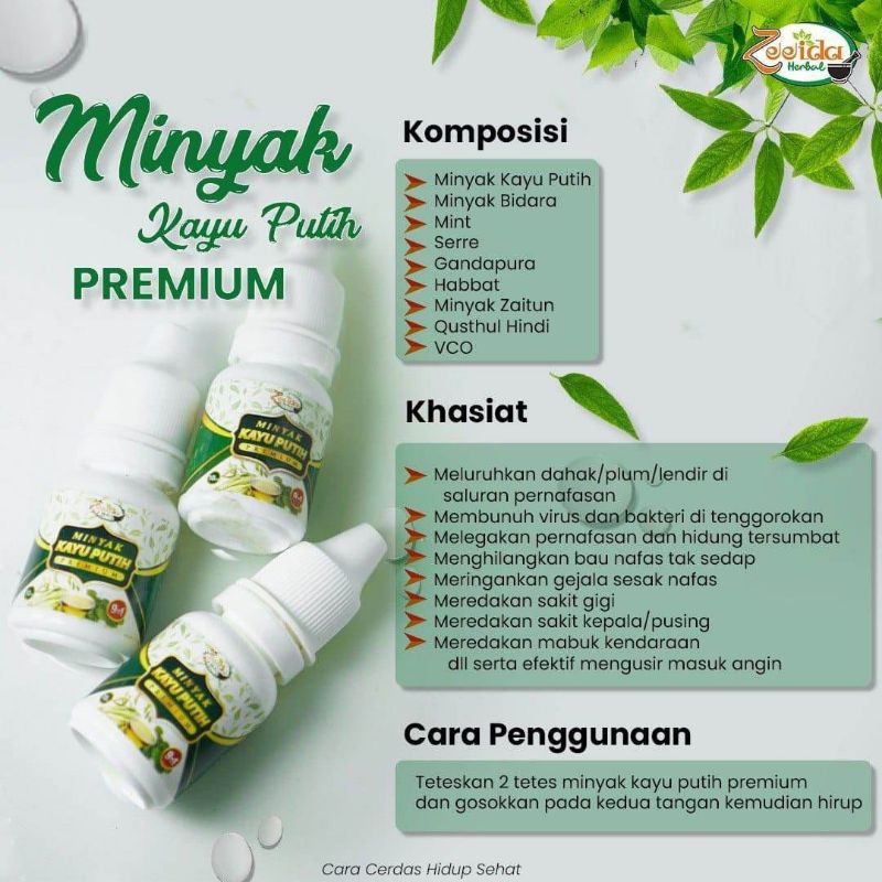 [F.amily Store] Minyak Kayu Putih Premium MKPP Zeeida