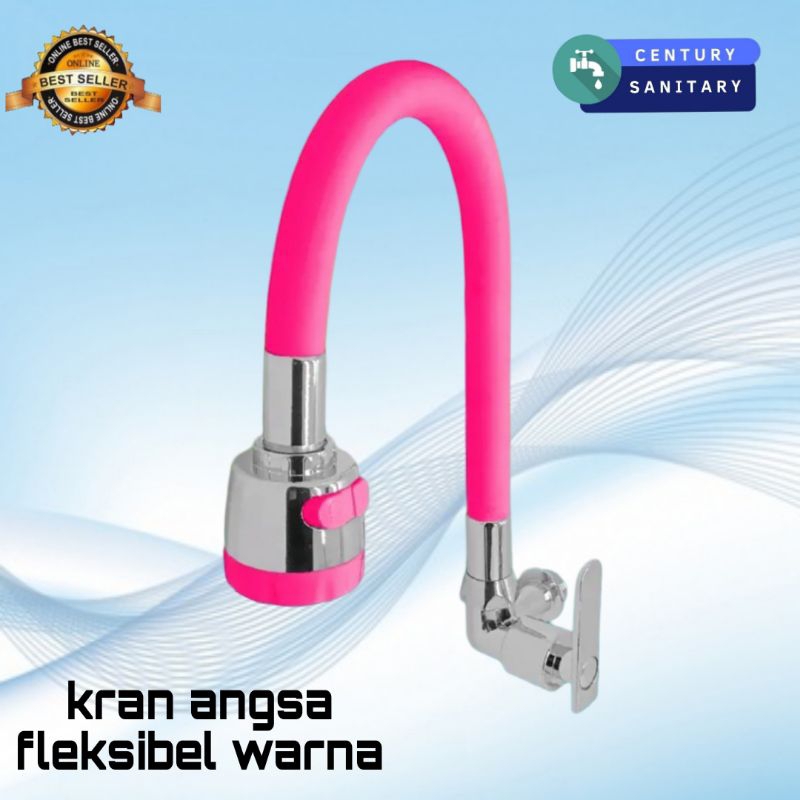 Kran angsa fleksibel stainles warna/kran dapur/kran cuci piring