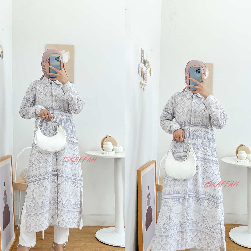 ZOYA LONG TUNIK ETNIK / TUNIK ETNIK /LONG TUNIK CASUAL / TUNIK FORMAL / TUNIK ETNIK CRINCLE