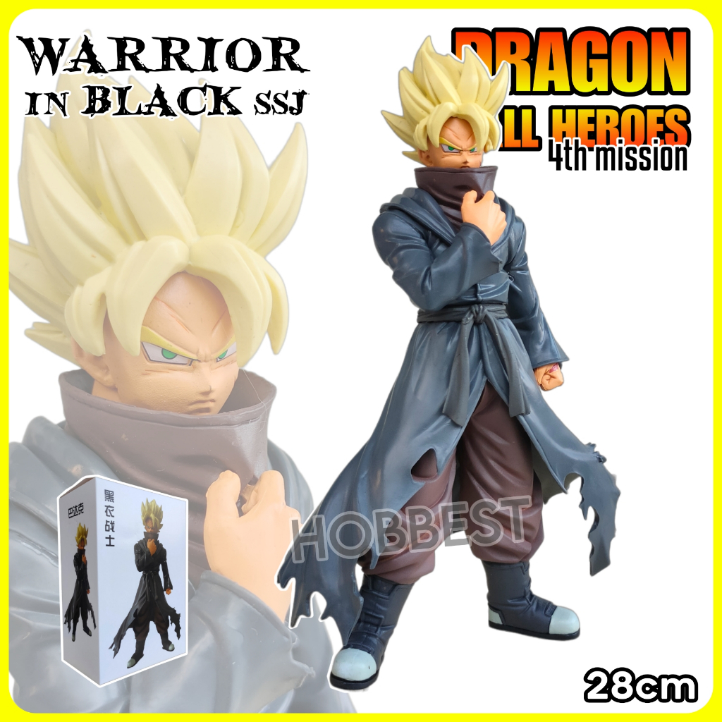 Action Figure DRAGON BALL HEROES : WARRIOR IN BLACK SSJ - Xeno Bardock Miniatur Pajangan Mainan Son 