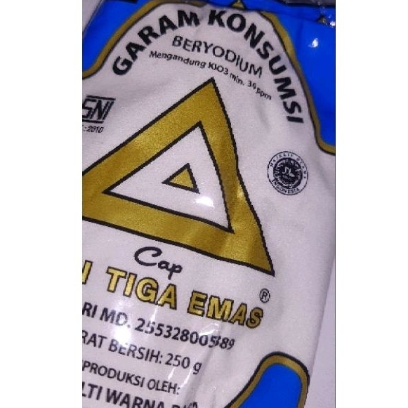 

Gara Segitiga Emas 250 Gr | Garam Dapur Yodium