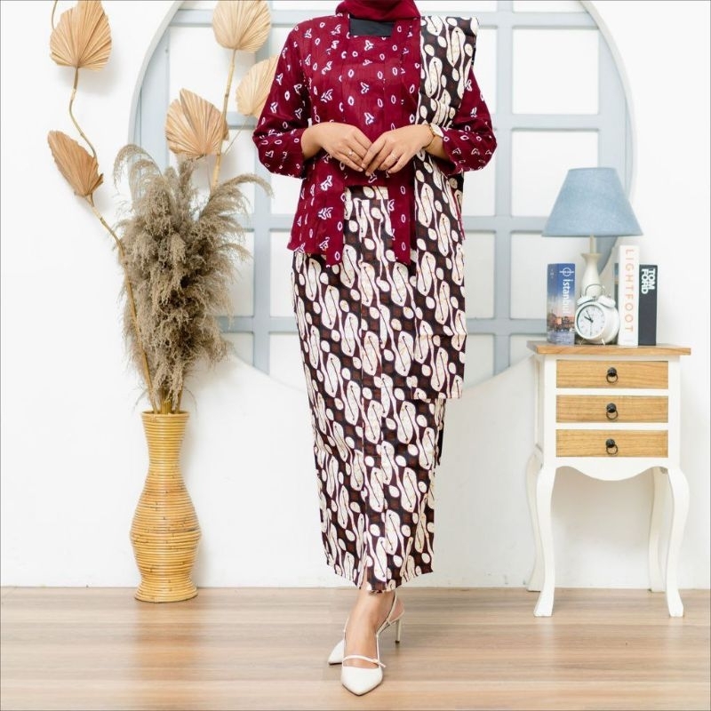 ROK BATIK WIRU SPAN /ROK BATIK SPAN PREMIUM L XL XXL /ROK BATIK WIRU JARIK /BAWAHAN KEBAYA MODERN
