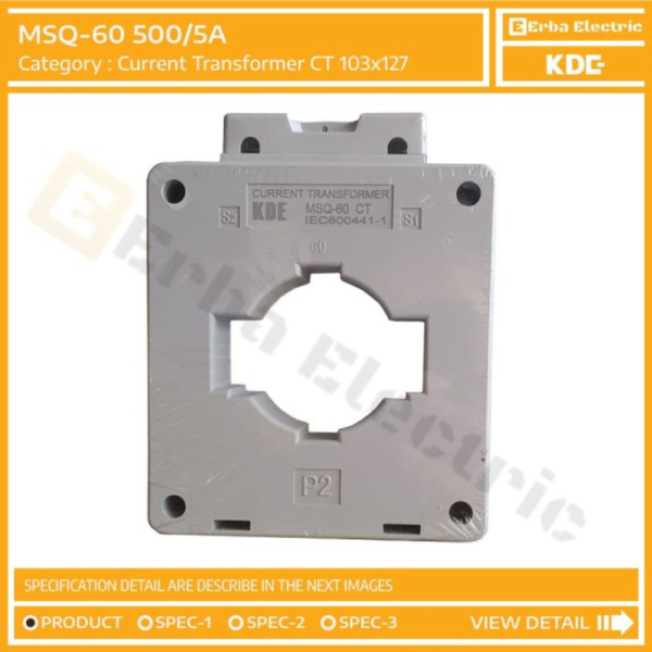 MSQ-60 500-5A KDE Current Transformer 500A 5A KDE CT 500 Diskon