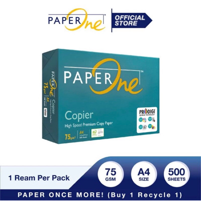 

Kertas HVS Paper One A4 75 gsm 1 rim