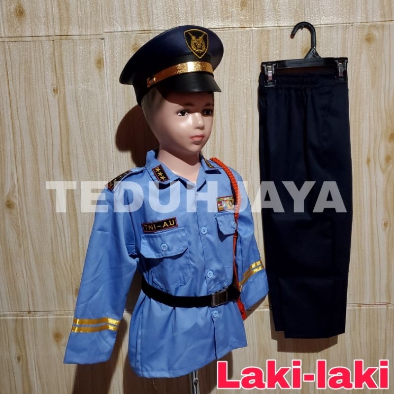 BAJU TNI AU ANAK / SERAGAM TNI AU ANAK / SERAGAM TNI ANGKATAN UDARA ANAK TK / SERAGAM TK/ SERAGAM PA
