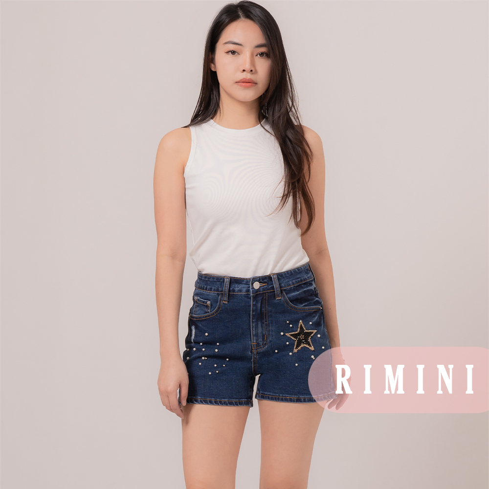 RIMINI - Celana Jeans Pendek Wanita Casual Size 26-33 - Esha Short 5175