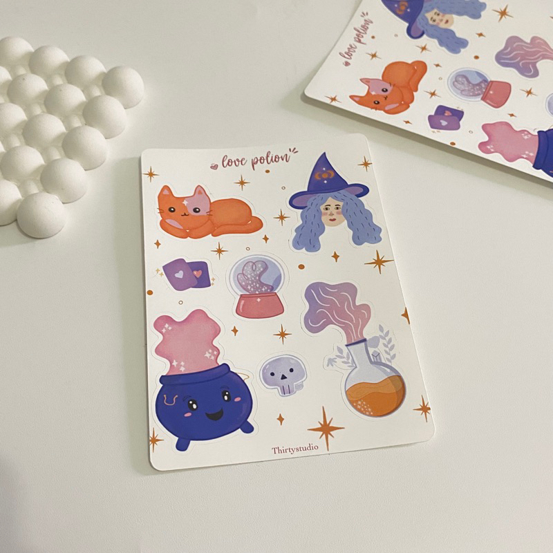 

Lokaputip - love potion sticker sheet