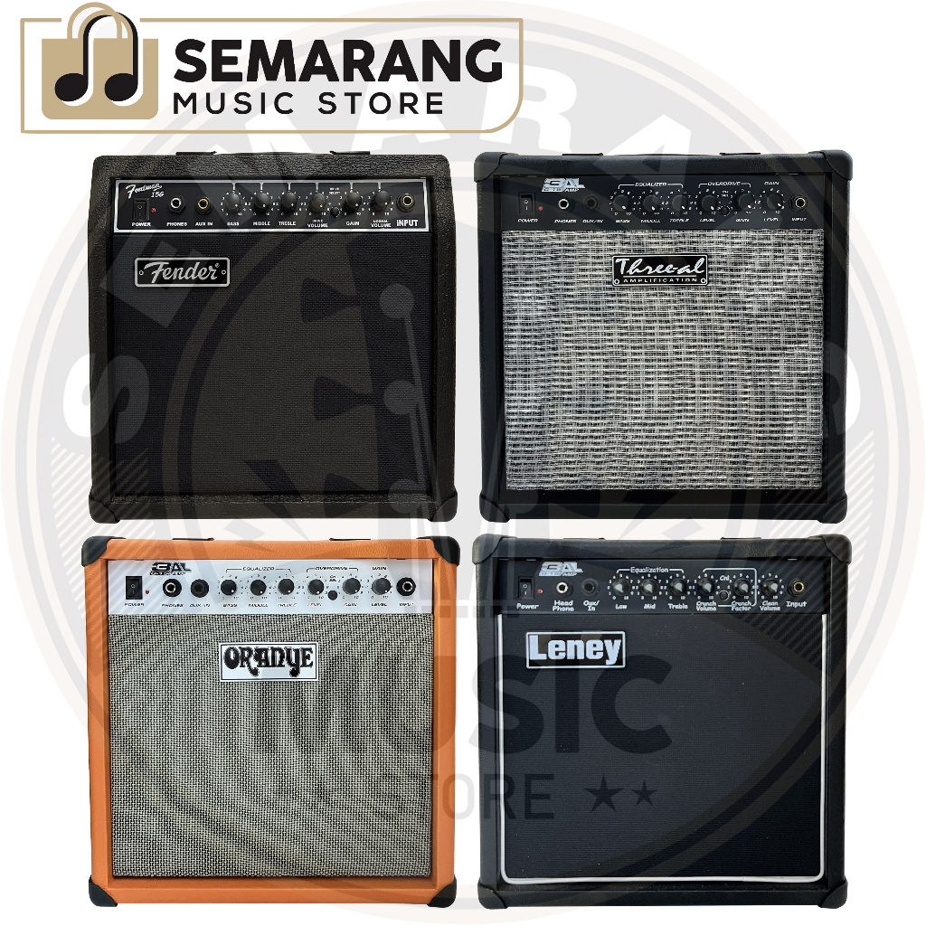 Ampli Gitar Bass Keyboard Speaker 8" inch Amplifier Gitar Clean dan Distorsi Effect Amply Gitar