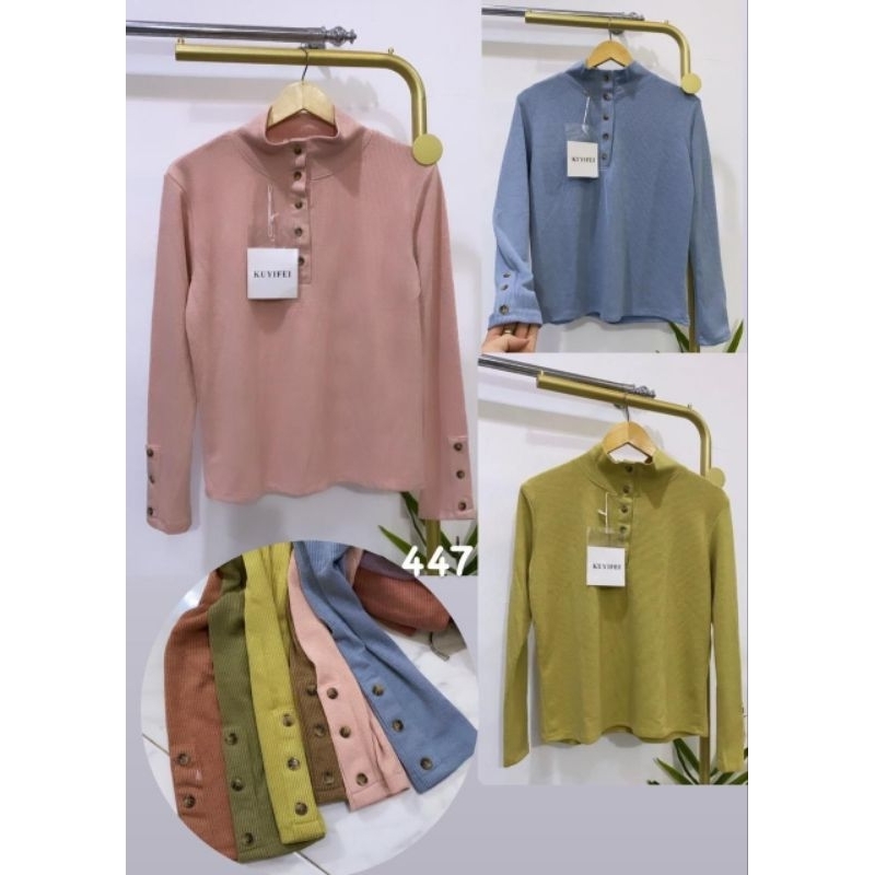 KUYIFEI 447//Atasan rajut//baju rajut///atasan wanita////busui atasan//pakaianwanitasby